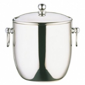 Elia Curved Double Wall Ice Bucket Stainless Steel 1.3Ltr