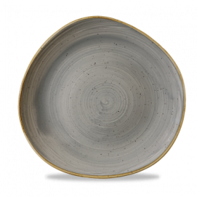 Churchill Stonecast Peppercorn Grey Organic Round Plate 28.6cm