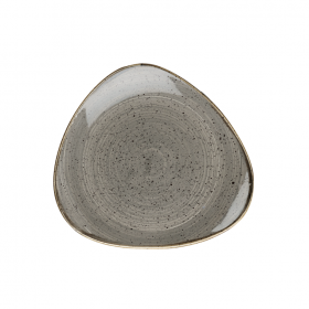 Churchill Stonecast Peppercorn Grey Triangle Plate 19.2cm