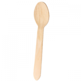 Economy Birch Wood Spoon 6.25Inch / 16cm