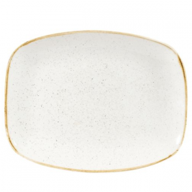 Churchill Stonecast Barley White Chefs Oblong Plate 26.1 x 20.2cm 
