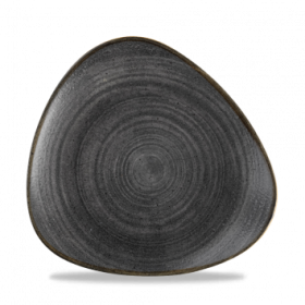 Churchill Stonecast Raw Black Triangle Plate 22.9cm