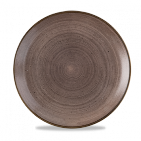 Churchill Stonecast Raw Brown Coupe Plate 28.8cm