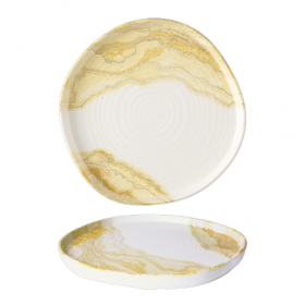 Churchill Tide Gold Chefs Organic Walled Plate 8.25inch / 21cm