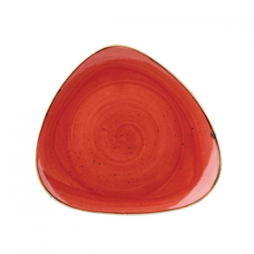 Churchill Stonecast Berry Red Triangle Plate 19.2cm