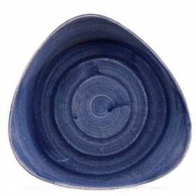 Churchill Stonecast Patina Cobalt Blue Triangle Plate 22.9cm 