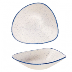 Churchill Stonecast Hints Indigo Blue Triangle Bowl 23.5cm