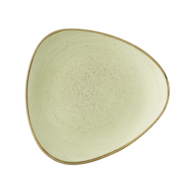 Churchill Stonecast Raw Green Triangle Plate 22.9cm 