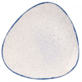 Churchill Stonecast Hints Indigo Blue Triangle Plate 31.1cm