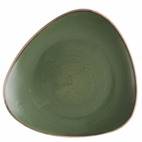 Churchill Stonecast Sorrel Green Triangle Plate 22.9cm  