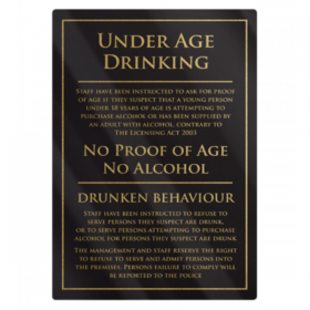 Under Age Drinking Notice