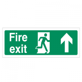 Fire Exit Sign Up Arrow 