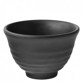 Spirit Melamine Tall Footed Bowls Black 4.75inch / 12cm