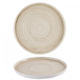Churchill Stonecast Canvas Natural Walled Plate 15.7cm 