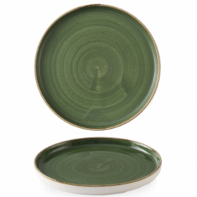 Churchill Stonecast Sorrel Green Chefs Walled Plate 21.7cm 