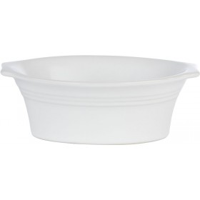 Porcelite Oval Pie Dish White 19cm 