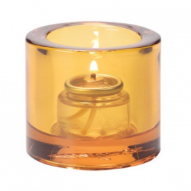 Amber Round Votive Candle Holders