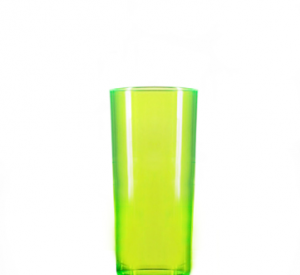 Econ Reusable Polystyrene HiBall Tumblers Neon Green CE 10oz / 284ml