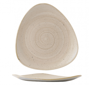 Churchill Stonecast Nutmeg Cream Triangle Plate 22.9cm