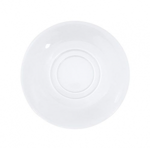 Porcelite White Double Welled Saucers 5.75inch / 15cm 