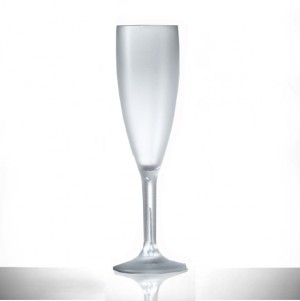 Elite Premium Polycarbonate Frosted Champagne Flutes 6.6oz / 187ml 