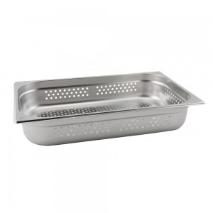 Stainless Steel Perforated Gastronorm Pan 1/1 - 40mm Deep