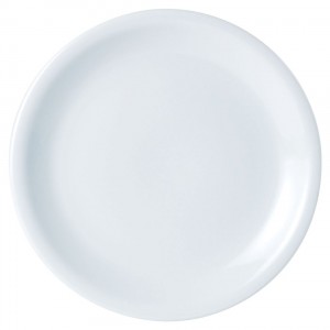 Porcelite White Narrow Rimmed Plate 6.25inch / 16cm