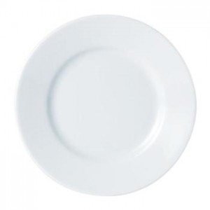Porcelite White Winged Plates 6.5inch / 17cm 