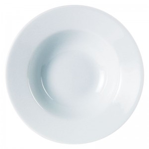 Porcelite White Winged Pasta & Soup Plate 10inch / 25cm 17oz / 48cl