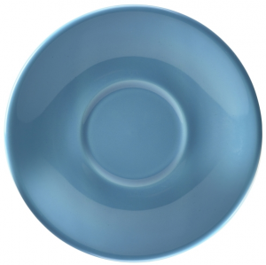 Genware Porcelain Blue Saucer 5.25inch / 13.5cm