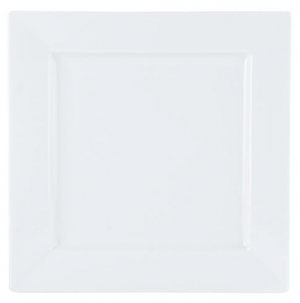 Porcelite White Flat Square Plates 8.25inch / 21cm  