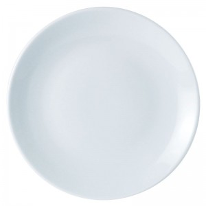 Porcelite White Coupe Plate 7inch / 18cm 