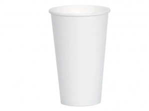 White Disposable Single Wall Hot Drink Cup 20oz 