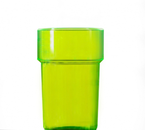 Econ Neon Green Rigid Reusable Pint Glasses CE 20oz / 568ml