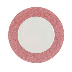 Bauscher Purity Pearls Pink Rimmed Plate 29cm