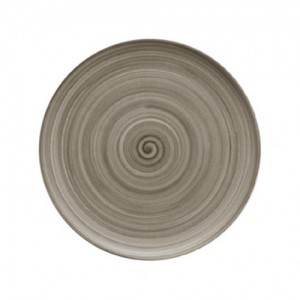 Bauscher Modern Rustic Ceramica Wood Flat Coupe Plate 28cm 