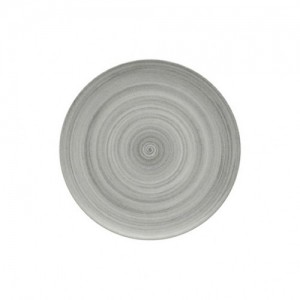 Bauscher Modern Rustic Ceramica Grey Flat Coupe Plate 26cm