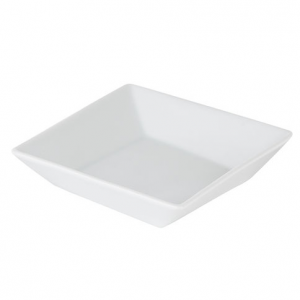 Porcelite White Twist Bowl 5 x 5 x 1.75inch / 13 x 13 x 4.5cm  