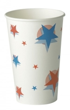 Star Design Paper Cups 16oz / 400ml
