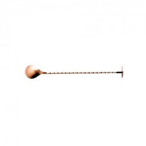 Copper Twisted Bar Spoon 28cm