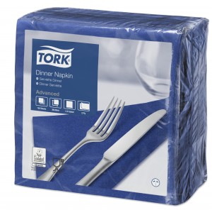 Tork Dark Blue Dinner Napkins 39cm 2ply