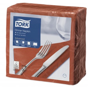 Tork Terracotta Dinner Napkins 39cm 2ply
