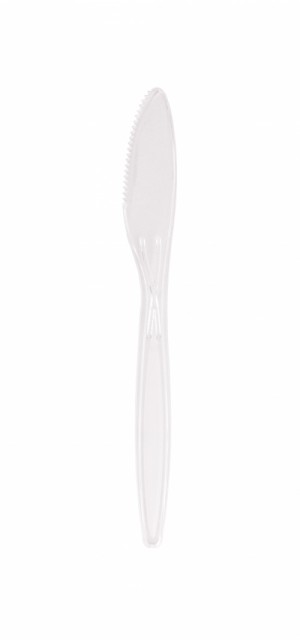 Polystyrene Heavy Duty Plastic Disposable Knives Clear 