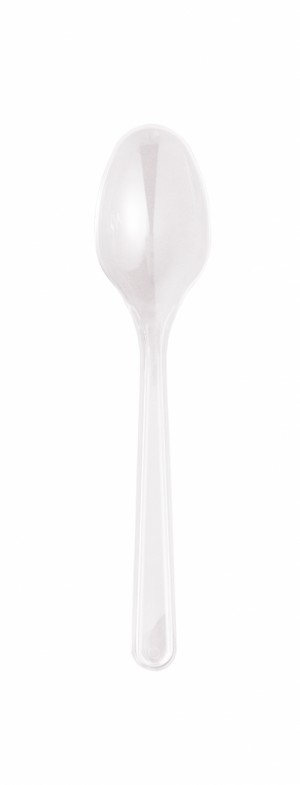 Disposable Heavy Duty Clear Plastic Tea Spoons 