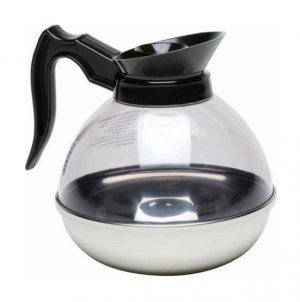 Coffee Decanter Clear Top & Stainless Steel Base 1.9ltr