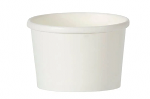Disposable White Heavy Duty Soup Container 8oz 