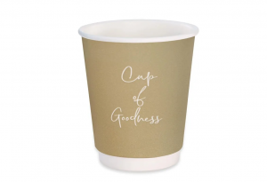 Signature Oatmeal Disposable Double Wall Hot Drink Cup 8oz 
