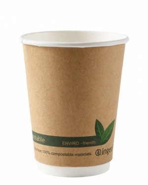 Compostable Kraft Double Wall Paper Cups 12oz / 340ml 