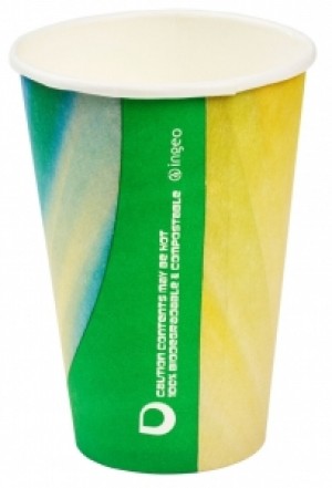 Compostable Tall PLA Prism Paper Vending Cups 9oz / 254ml