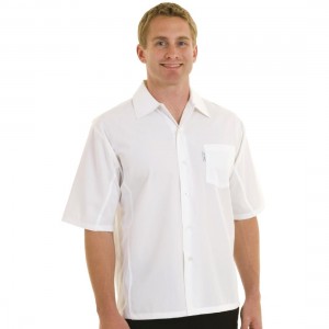 Chef Works Cool Vent Short Sleeved Chefs Shirt Mens White